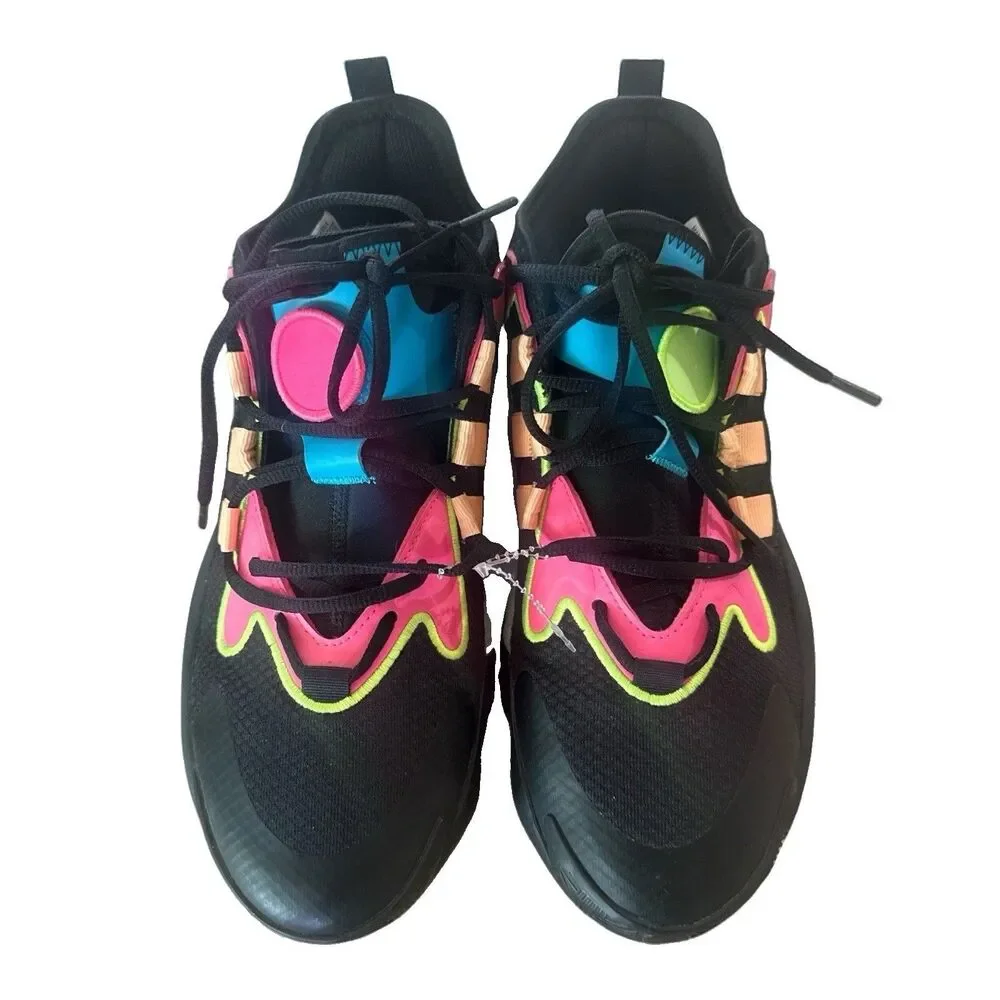Adidas BYW Select Men’s 8.5 IE9306 Basketball Shoes Black Orange Pink
